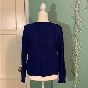Knit Sweater - Royal Blue